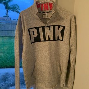 PINK Quarter-Zip Sweater